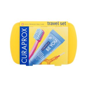 curaprox travel set yellow