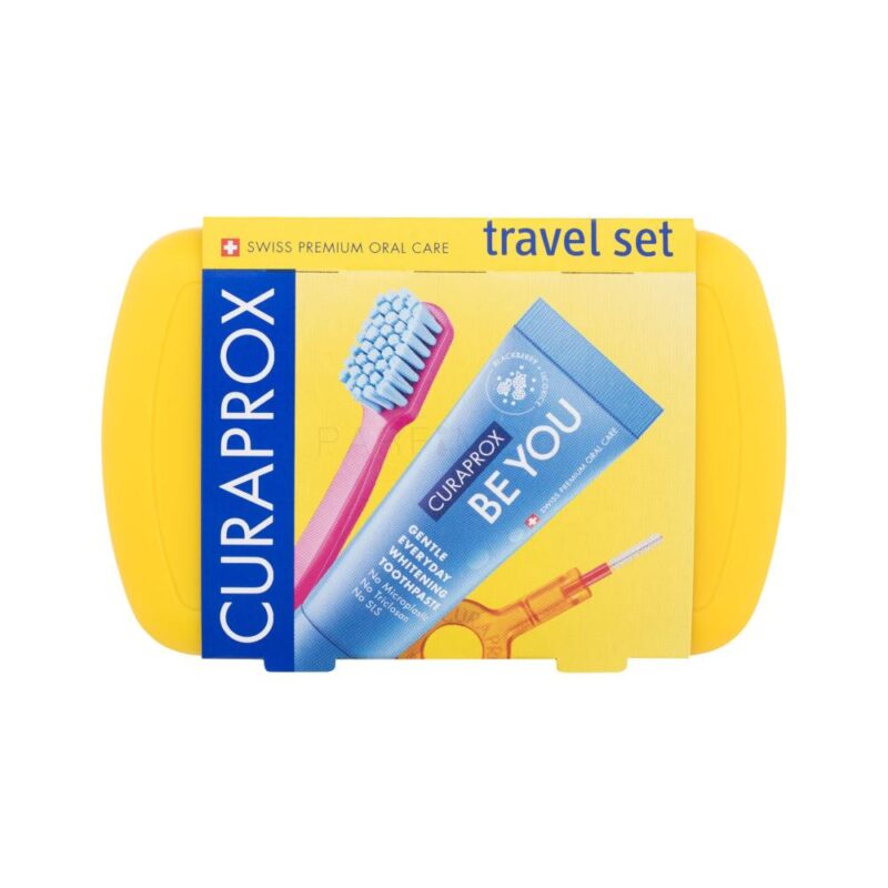 curaprox travel set yellow