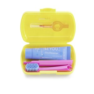 curaprox travel set yellow